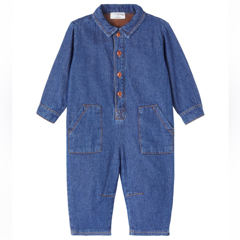 1+ in the family bay Vitis Denim Jumpsuit